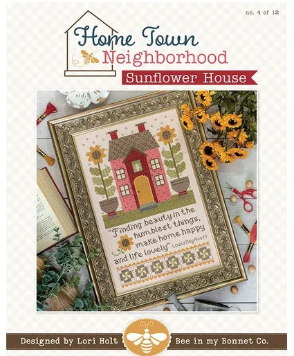 Home Town Neighborhood #4 - The Sunflower House counted cross stitch chart