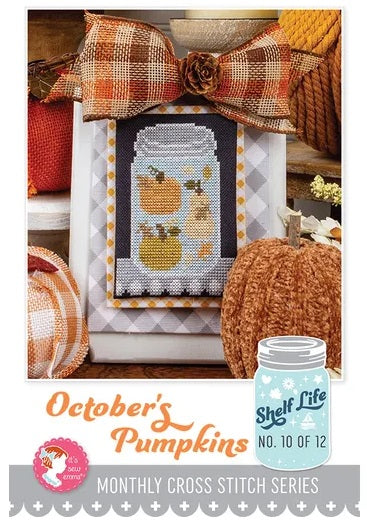 Shelf Life 10 - October's Pumpkins counted cross stitch chart