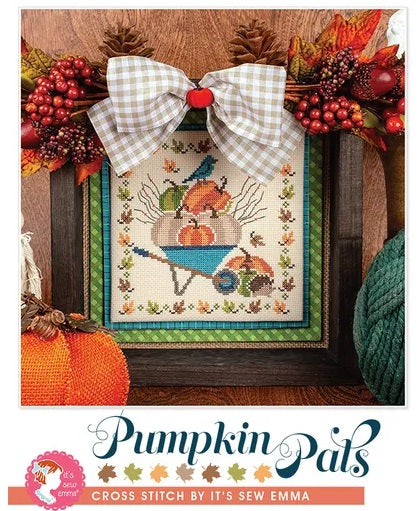 Pumpkin Pals counted cross stitch chart