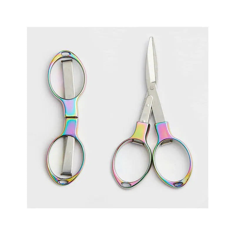 Rainbow Folding Scissors with Pouch