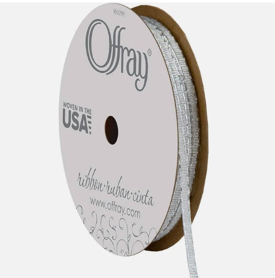 Metallic Silver Galena Ribbon - 3mm