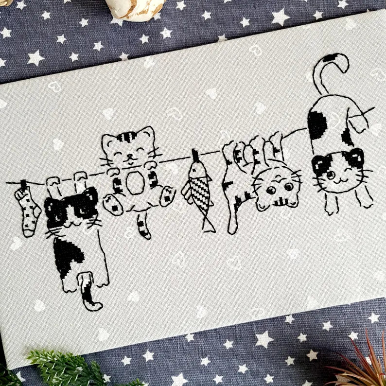 Artmishka Chart Cross Stitch Chart Bath Day