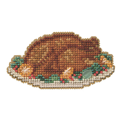 Autumn Harvest - Turkey Platter counted cross stitch kit