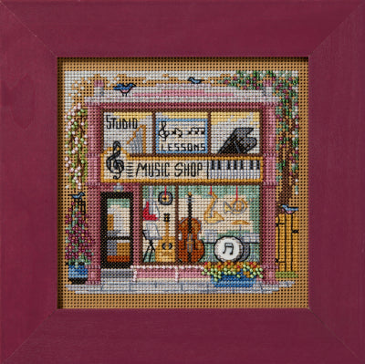 Buttons & Beads - Music Shop Main Street counted cross stitch kit