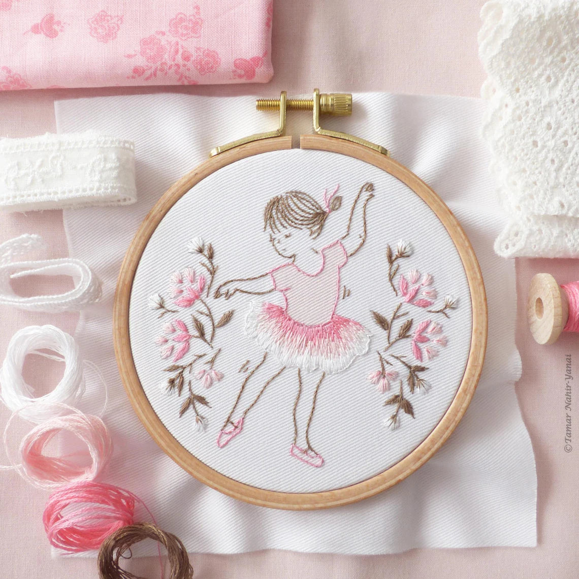 Little Dancer embroidery kit