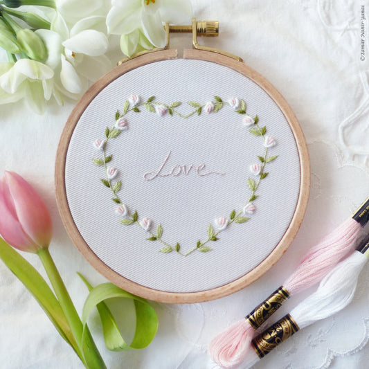 Love embroidery kit