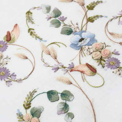 Bouquet Letters embroidery book