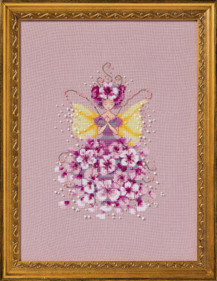 Miss Cherry Blossom counted cross stitch chart