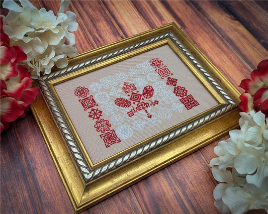 Canadian Flag Sampler Motif counted cross stitch chart