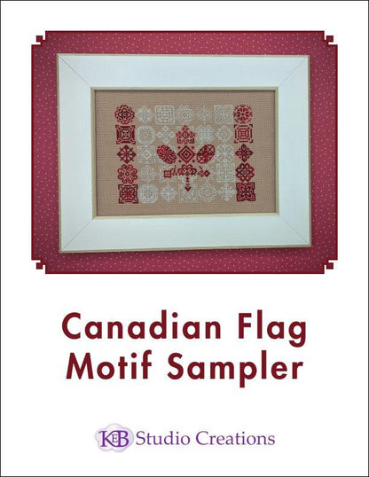 Canadian Flag Sampler Motif counted cross stitch chart