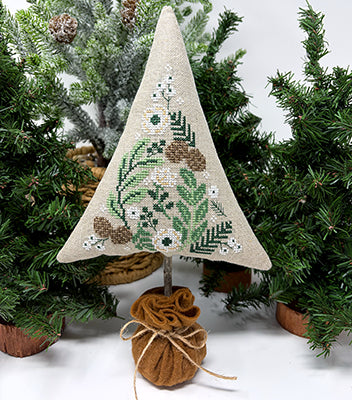 Winter Foliage Tree counted cross stitch pattern