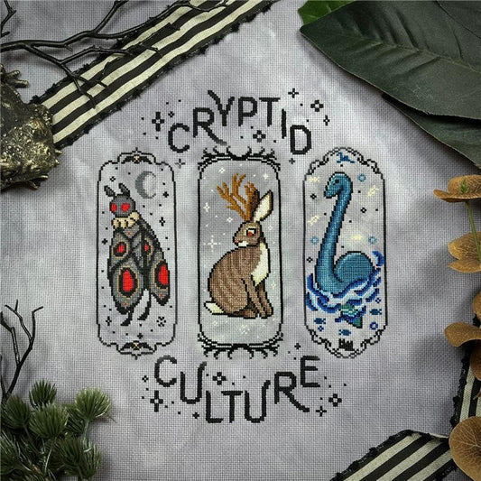 Cryptid Culture counted cross stitch chart