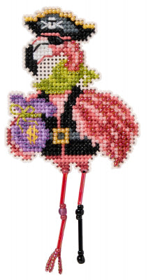 Autumn Harvest - Pirate Flamingo counted cross stitch kit