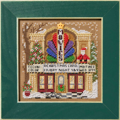 Buttons & Beads Winter Movie Theater counted cross stitch kit