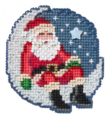 Winter Holiday - Sleepy Santa counted cross stitch kit