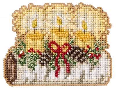 Winter Holiday - Yule Log counted cross stitch kit
