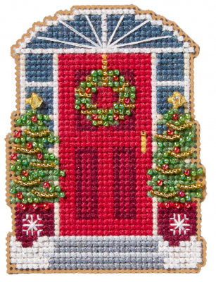 Winter Holiday - Door Decor counted cross stitch kit