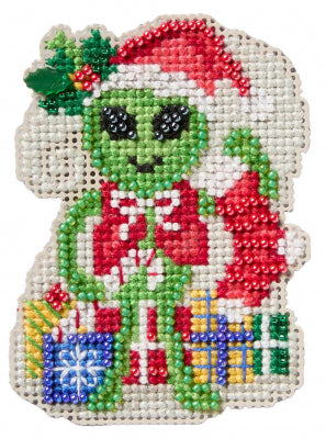 Winter Holiday - Alien Elf counted cross stitch kit