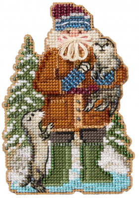 Glacier Bay Santa - Alaskan Santas ornament counted cross stitch kit