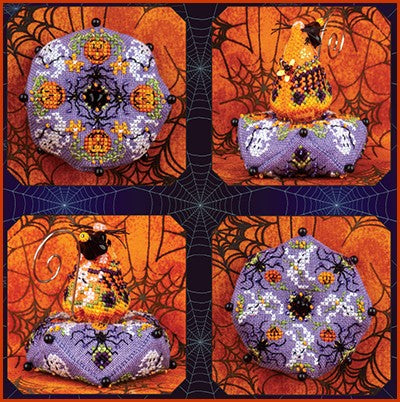 Griselda's Ghostly Garden Mouse & Biscornu counted cross stitch chart