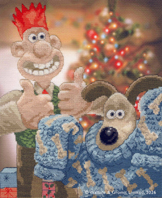 Happy Holidays Old Pooch! Counted cross stitch kit