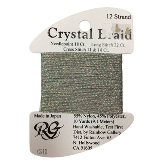 CR10 Smoke Grey Pearl - Crystal Braid