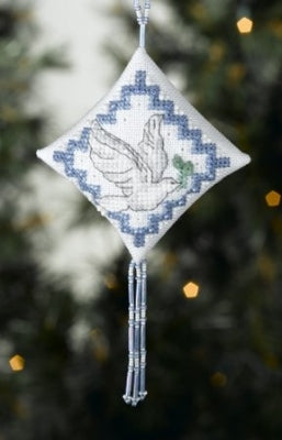 Treasured Diamond Design Dove Tiny Treasured Diamond kit – The Stitcher's Muse Needleart