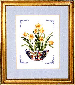 Charmers - Imari Daffodils counted cross stitch kit