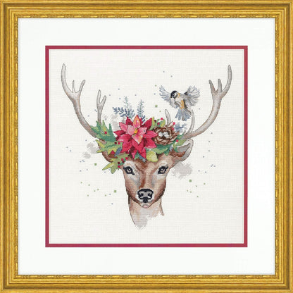Woodland Deer counted cross stitch kit