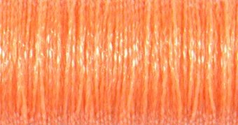 KM BRAID - #4 VERY FINE  051F GLO-IN-THE-DARK TANGERINE