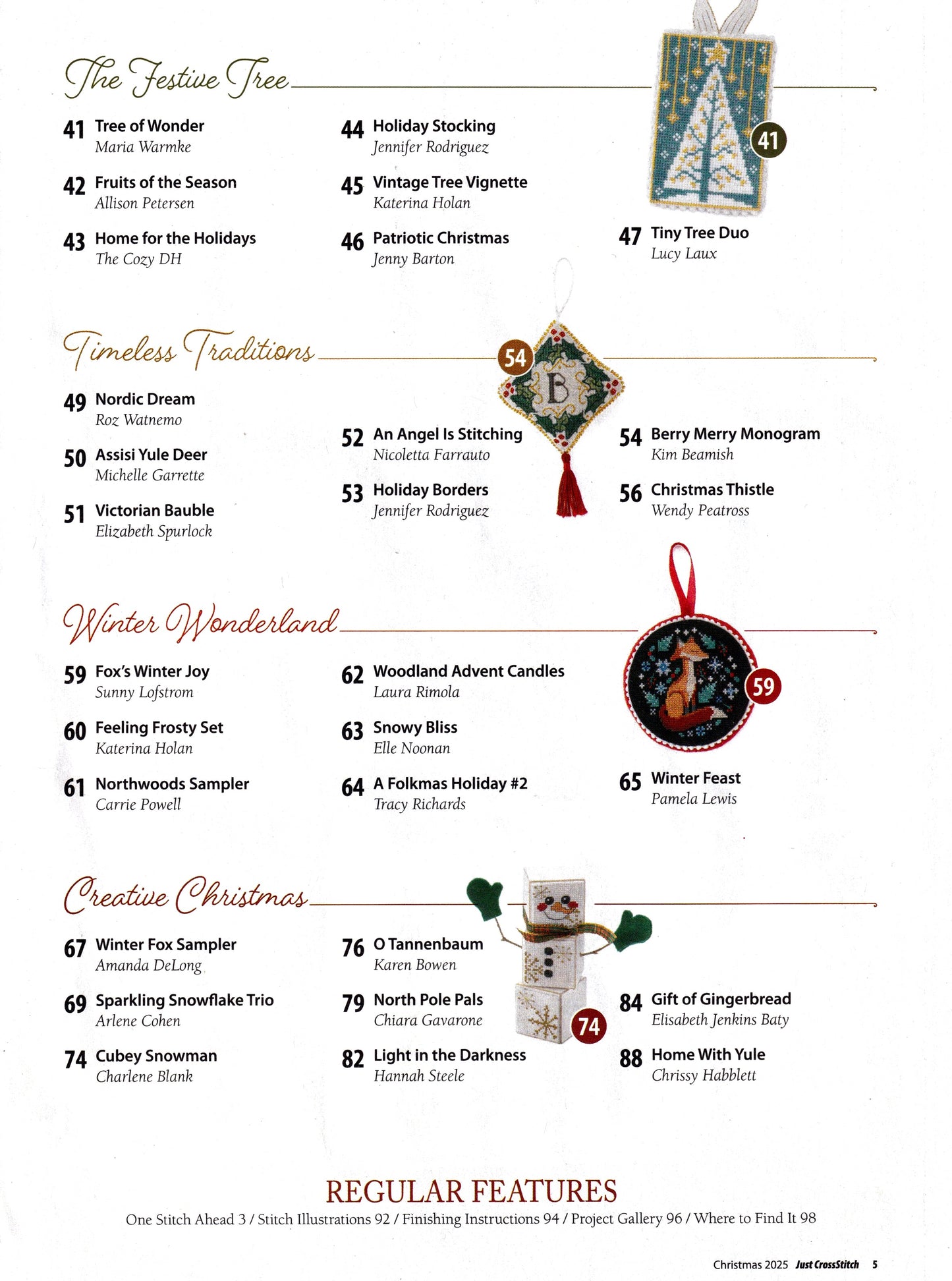 Just Cross Stitch Magazine Special Edition - Christmas Issue