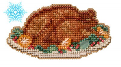 Autumn Harvest - Turkey Platter counted cross stitch kit