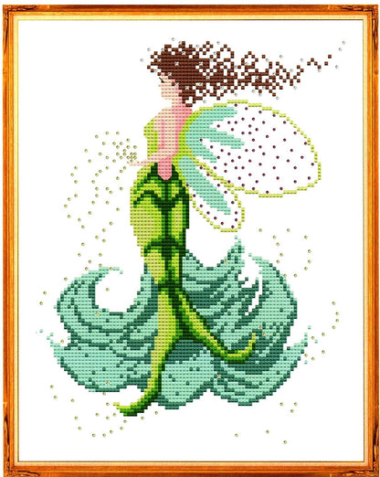 Sea Spray Nymph - Seven Seas Sisters series - counted cross stitch chart