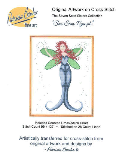 Sea Star Nymph - Seven Seas Sisters Series - counted cross stitch chart