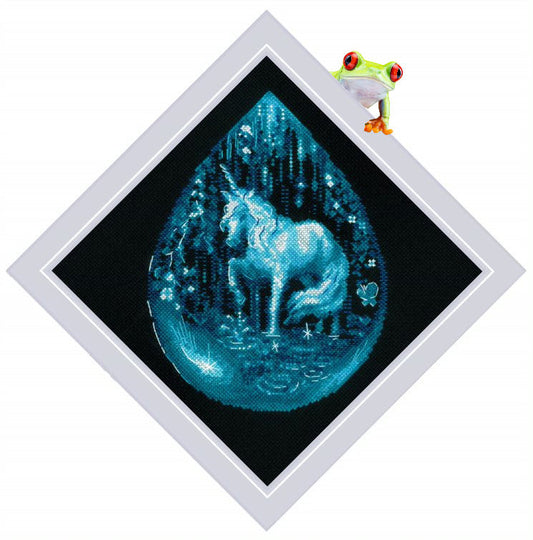 Unicorn Tear counted cross stitch kit