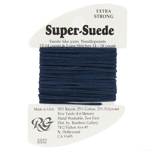 SS52 Navy – Super Suede Ribbon