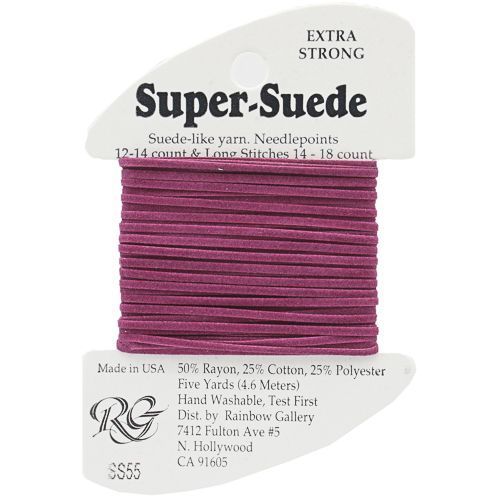 SS55 Fuschia – Super Suede Ribbon