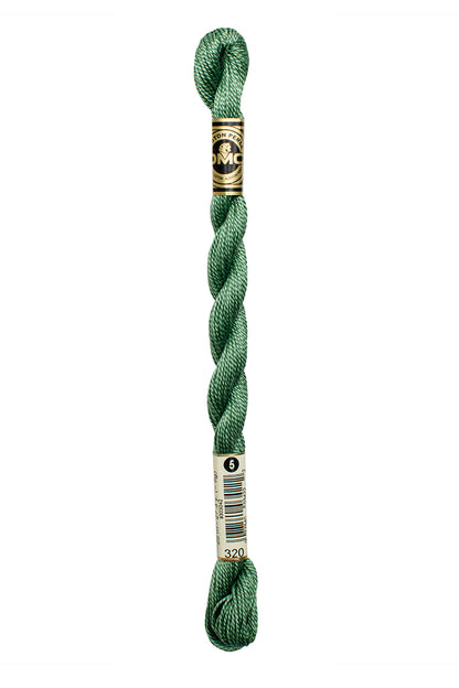 320 Pistachio Green Medium – DMC #5 Perle Cotton Skein