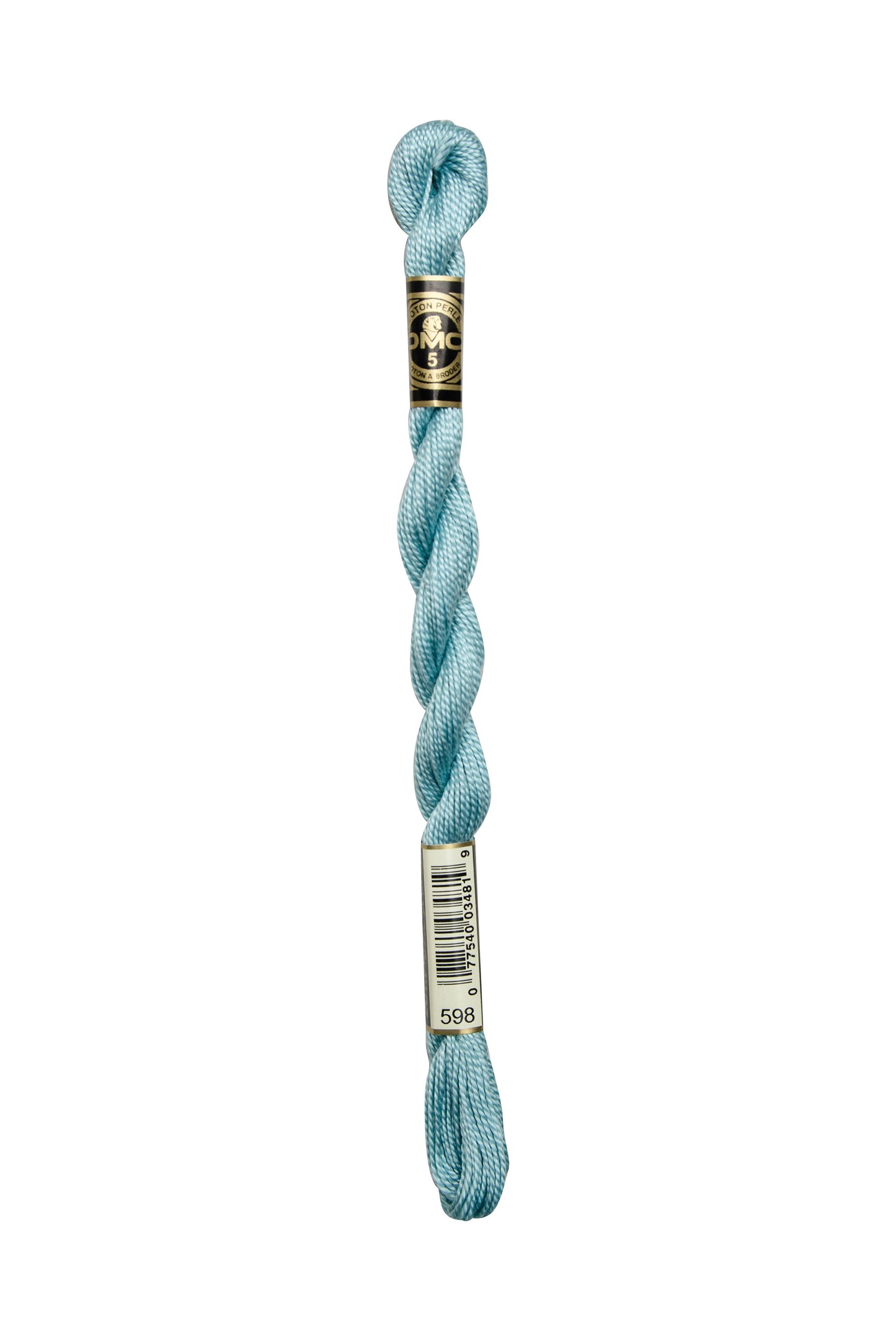 598 Light Turquoise – DMC #5 Perle Cotton Skein