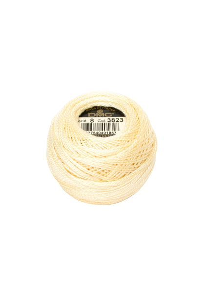 3823 Ultra Pale Yellow - DMC #8 Perle Cotton Ball