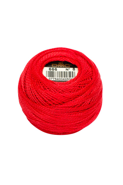 666 Bright Red - DMC #5 Perle Cotton Ball