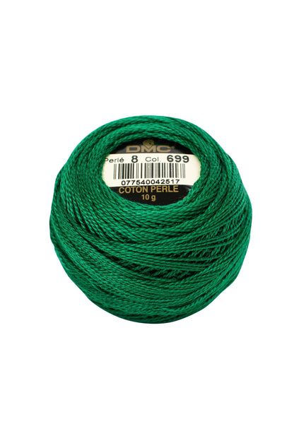 699 Green - DMC #8 Perle Cotton Ball