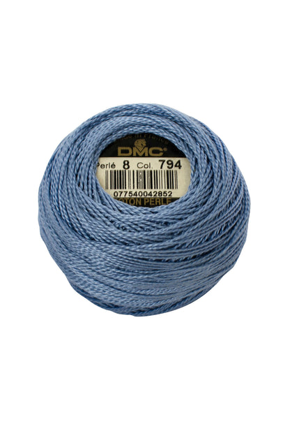 794 Cornflower Blue, Light - DMC #8 Perle Cotton Ball