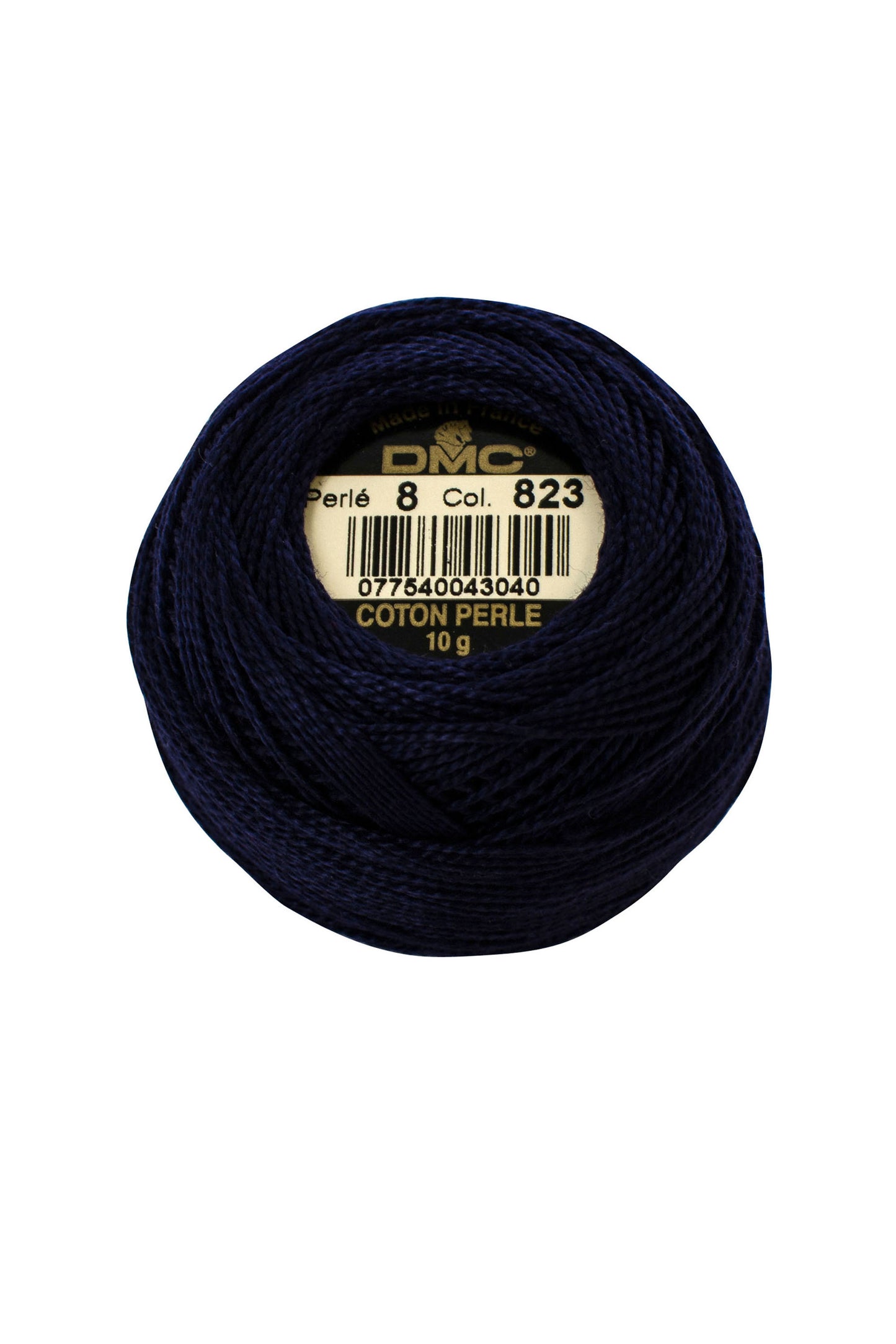 823 Dark Navy Blue - DMC #8 Perle Cotton Ball