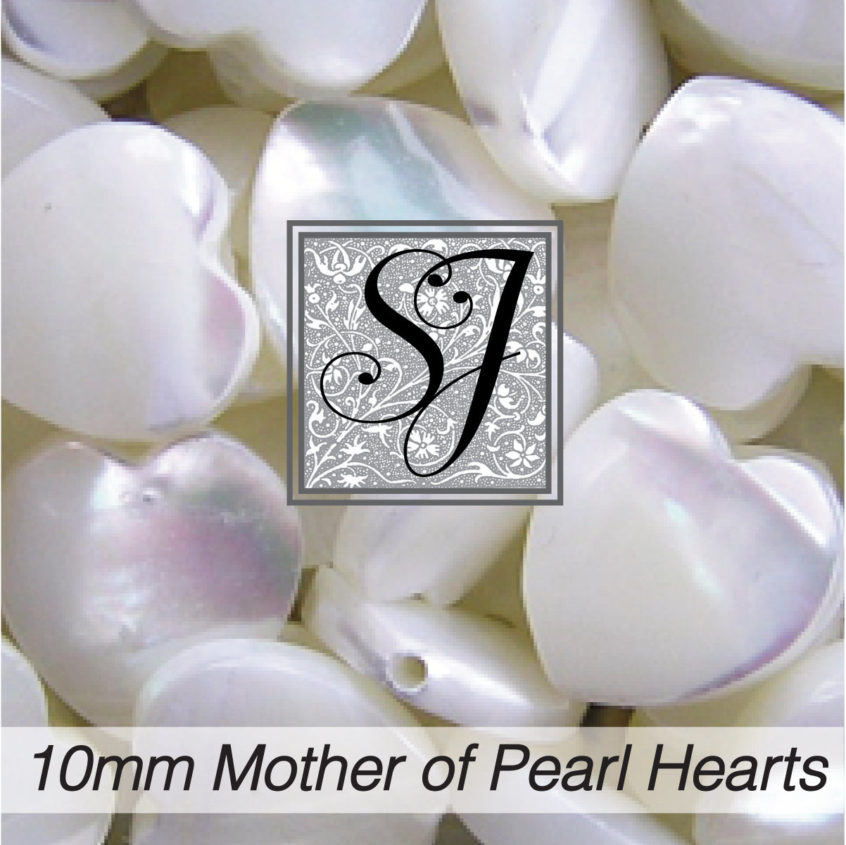 10mm Mother of Pearl Hearts
