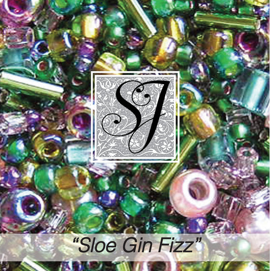 Cocktail Bead Mix – Sloe Gin Fizz Cocktail Mix Beads
