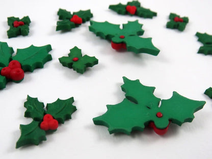 Holly Jolly Christmas buttons