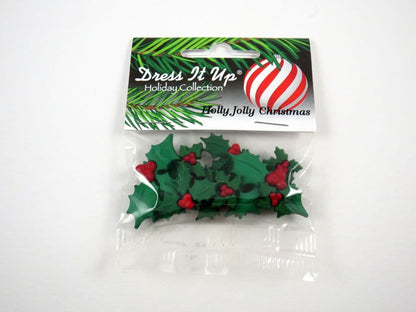 Holly Jolly Christmas buttons