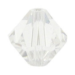 6mm Clear Bicone Bead
