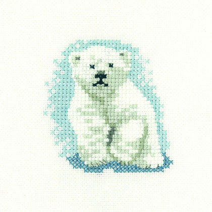 Polar Bear Cub- Little Friends counted cross stitch chart